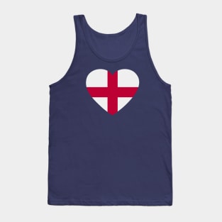 I Love England // Heart-Shaped English Flag Tank Top